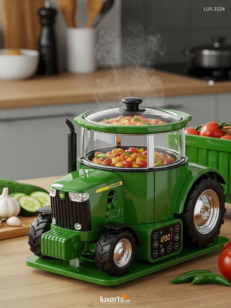 Tractor Shaped Slow Cooker: Unique Farmhouse Kitchen Appliance for Slow-Cooked Meals tractor slow cooker 4