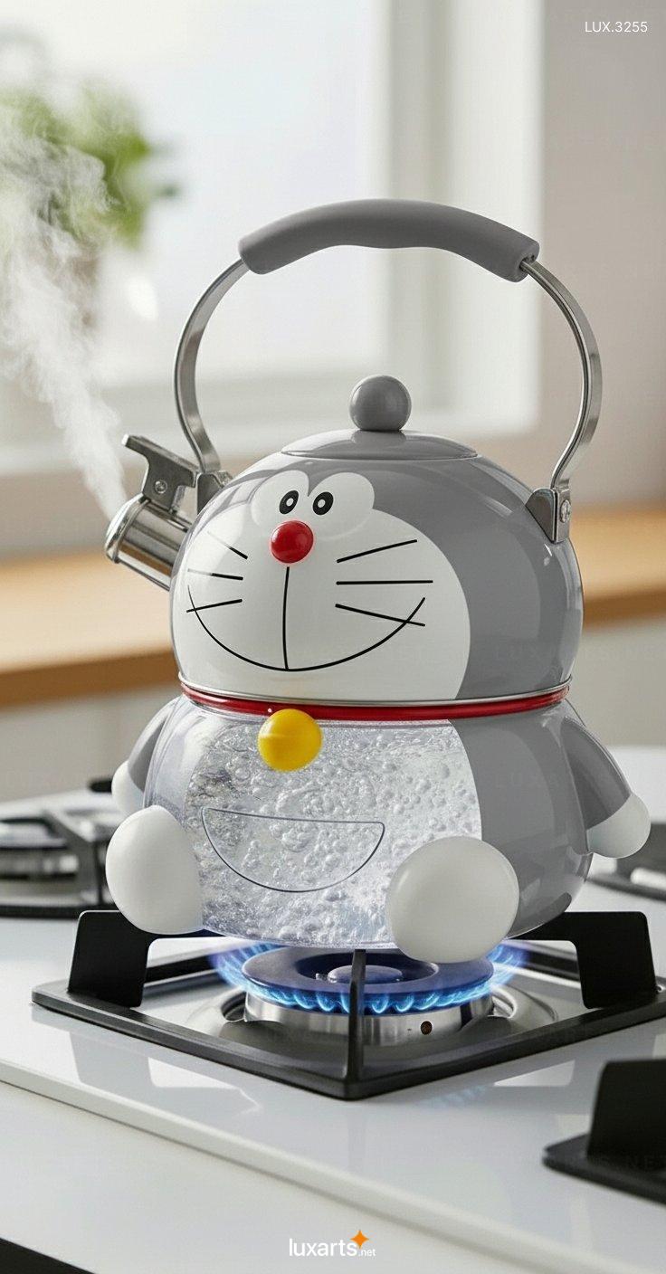 Doraemon Shaped Kettle – Adorable Cartoon Design Electric Kettle for Tea & Hot Water doraemon kettle 1