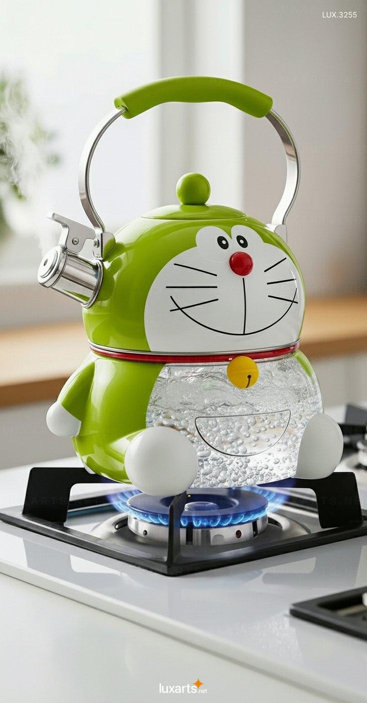 Doraemon Shaped Kettle – Adorable Cartoon Design Electric Kettle for Tea & Hot Water doraemon kettle 4
