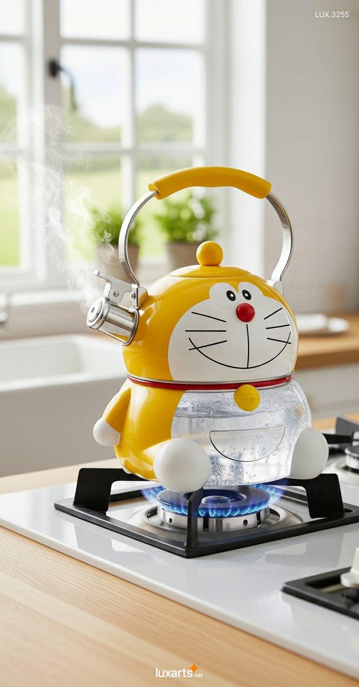 Doraemon Shaped Kettle – Adorable Cartoon Design Electric Kettle for Tea & Hot Water doraemon kettle 5