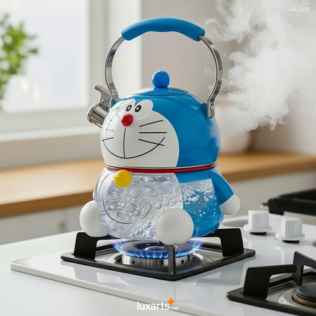 Doraemon Shaped Kettle – Adorable Cartoon Design Electric Kettle for Tea & Hot Water doraemon kettle 8