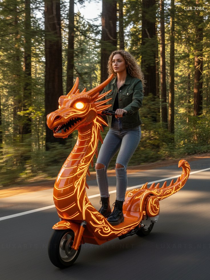Dragon Shaped Electric Scooter – Ride in Style with Eye-Catching Design dragon electric scooter 8