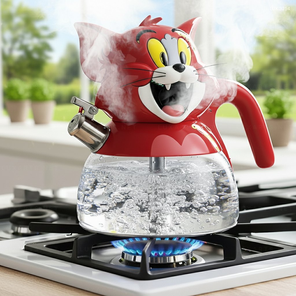 Tom and Jerry Inspired Kettle – Cute Cartoon Design for Kitchen Decor & Collectors tom and jerry kettle 10