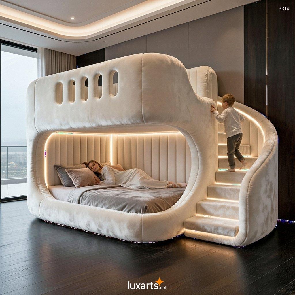 Upholstered Bunk Bed: Stylish & Comfortable Space-Saving Solution for Kids and Shared Rooms upholstered bunk bed 1
