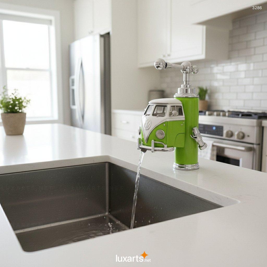 VW Bus Shaped Faucet – Unique Retro Design for Kitchen & Bathroom Sinks vw bus faucet 4