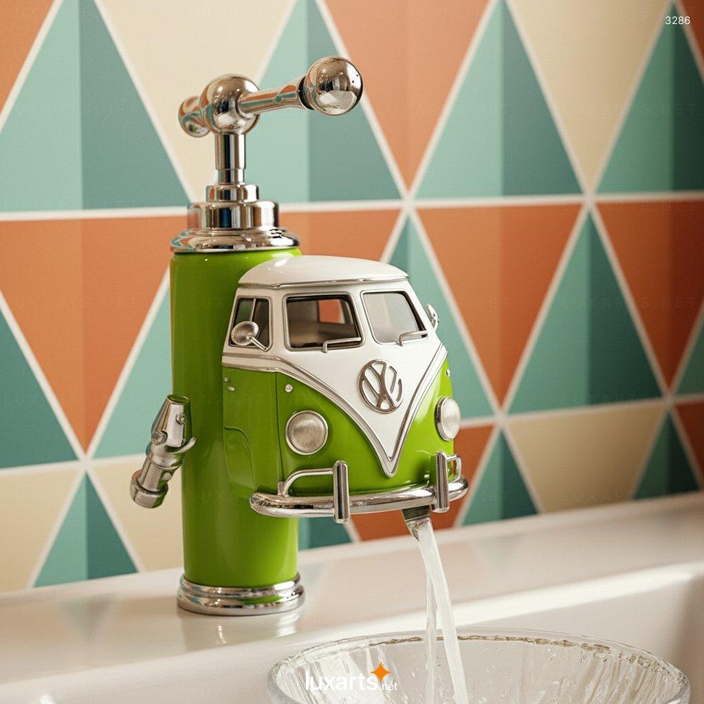 VW Bus Shaped Faucet – Unique Retro Design for Kitchen & Bathroom Sinks vw bus faucet 9