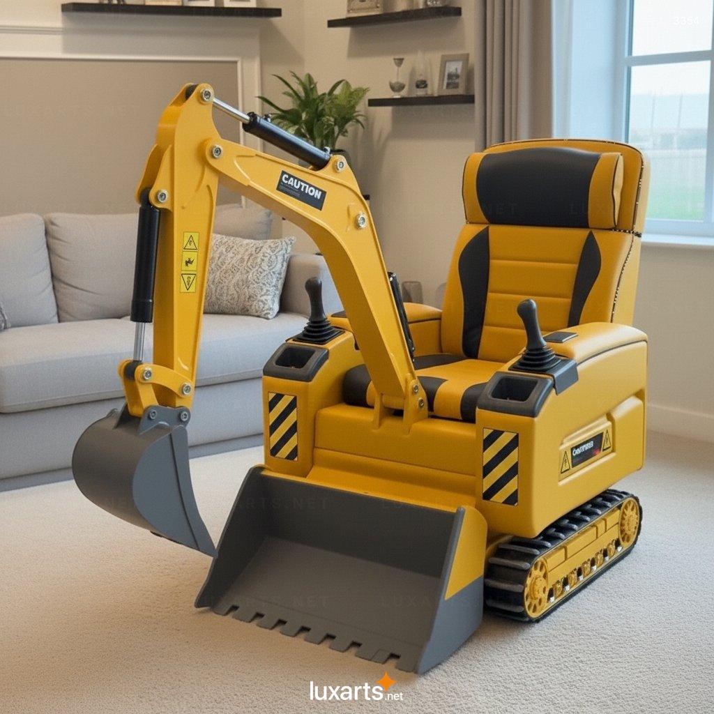 Bulldozer Shaped Recliner: Where Construction Aesthetics Meet Cozy Home Living bulldozer recliner 1
