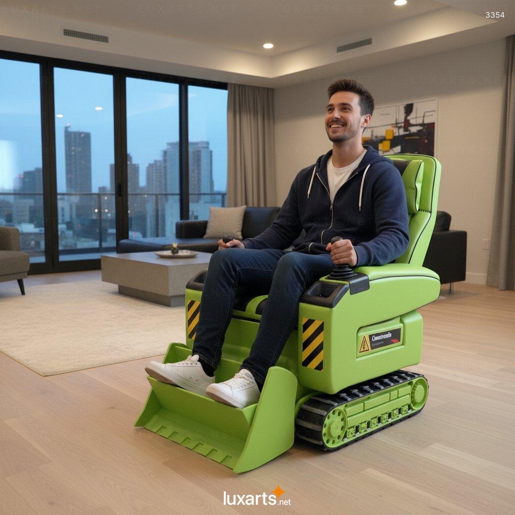 Bulldozer Shaped Recliner: Where Construction Aesthetics Meet Cozy Home Living bulldozer recliner 3