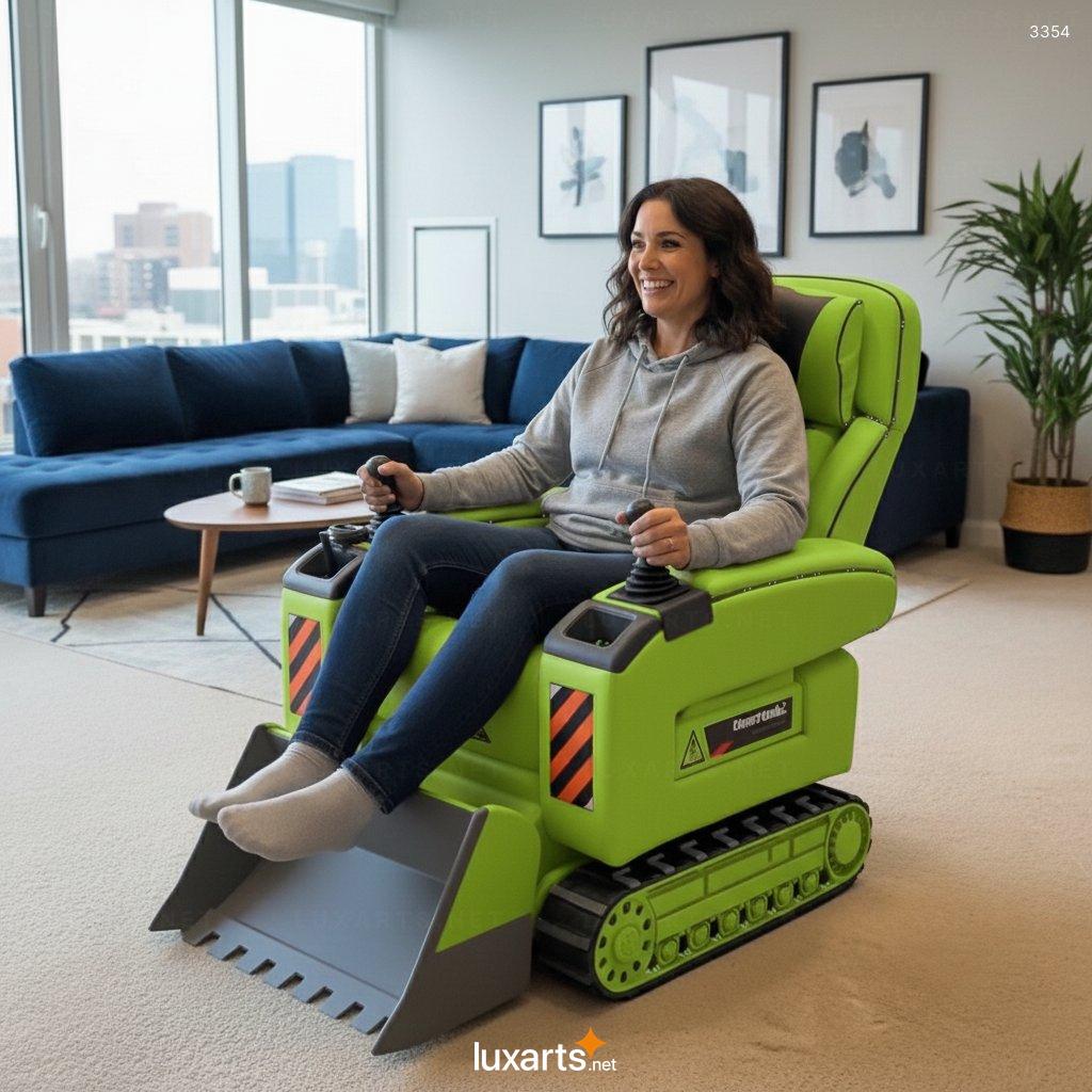 Bulldozer Shaped Recliner: Where Construction Aesthetics Meet Cozy Home Living bulldozer recliner 9