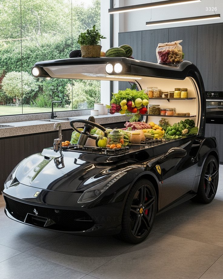 Car Themed Kitchen Island: Unique Automotive-Inspired Design for Your Modern Kitchen car themed kitchen island 4