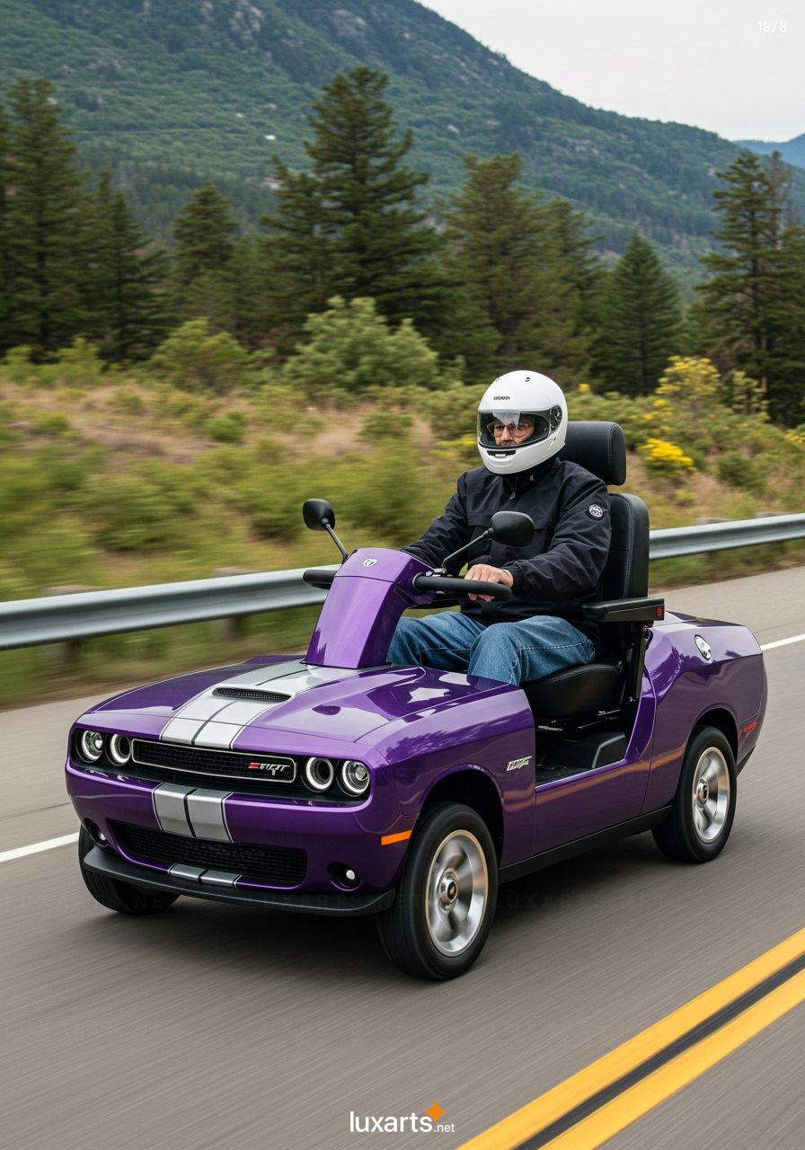 Dodge Challenger Mobility Scooter: A Bold Fusion of Classic Muscle Car Design and Modern Mobility 8 Dodge Challenger Mobility Scooter: A Bold Fusion of Classic Muscle Car Design and Modern Mobility challenger mobility scooter 2