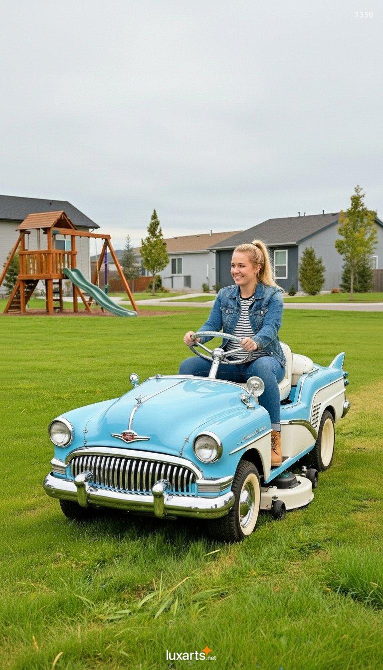 Classic Car Riding Mowers: A Nostalgic Blend of Vintage Style and Lawn Care Functionality classic car riding mowers 1