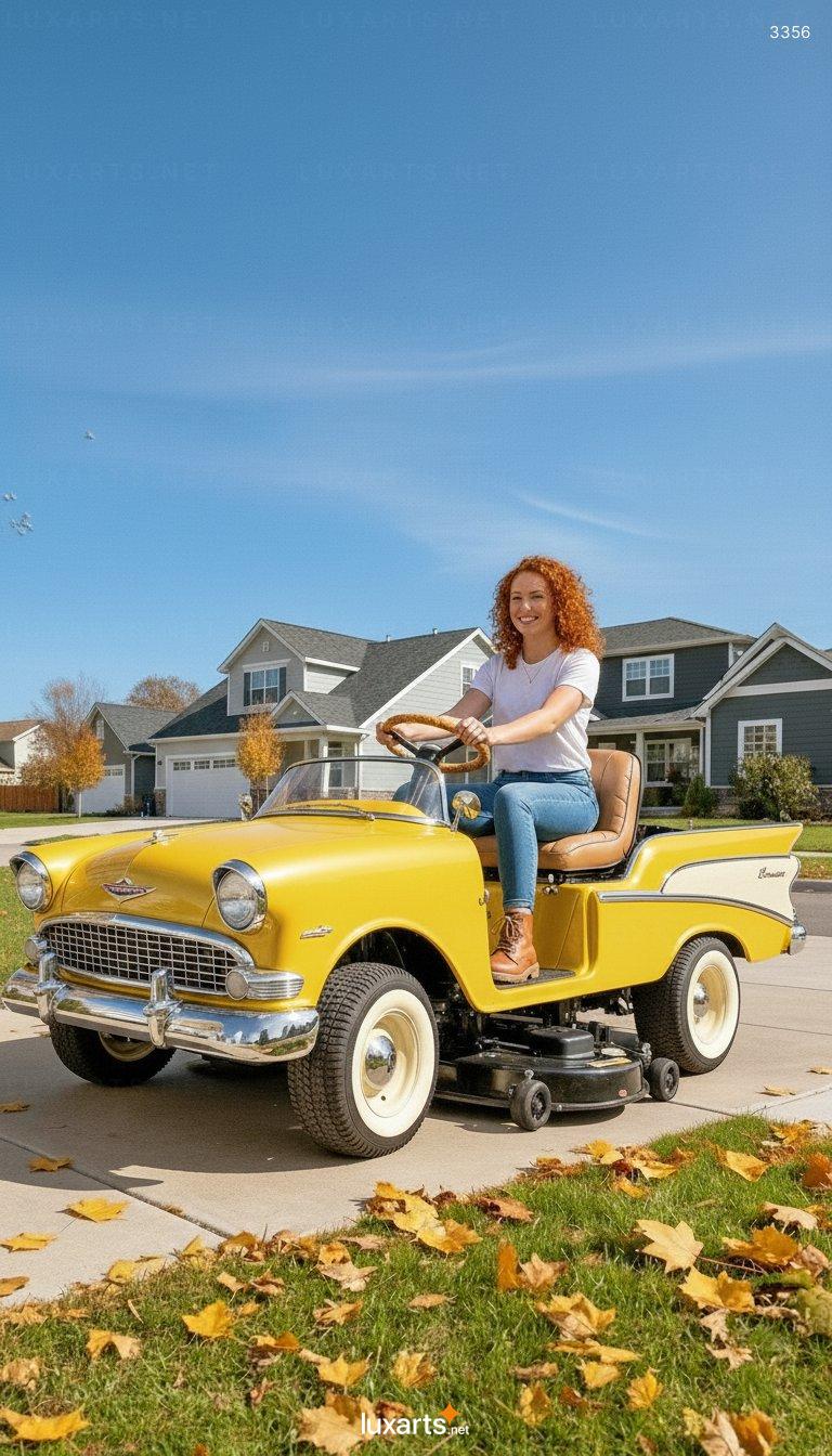 Classic Car Riding Mowers: A Nostalgic Blend of Vintage Style and Lawn Care Functionality classic car riding mowers 6