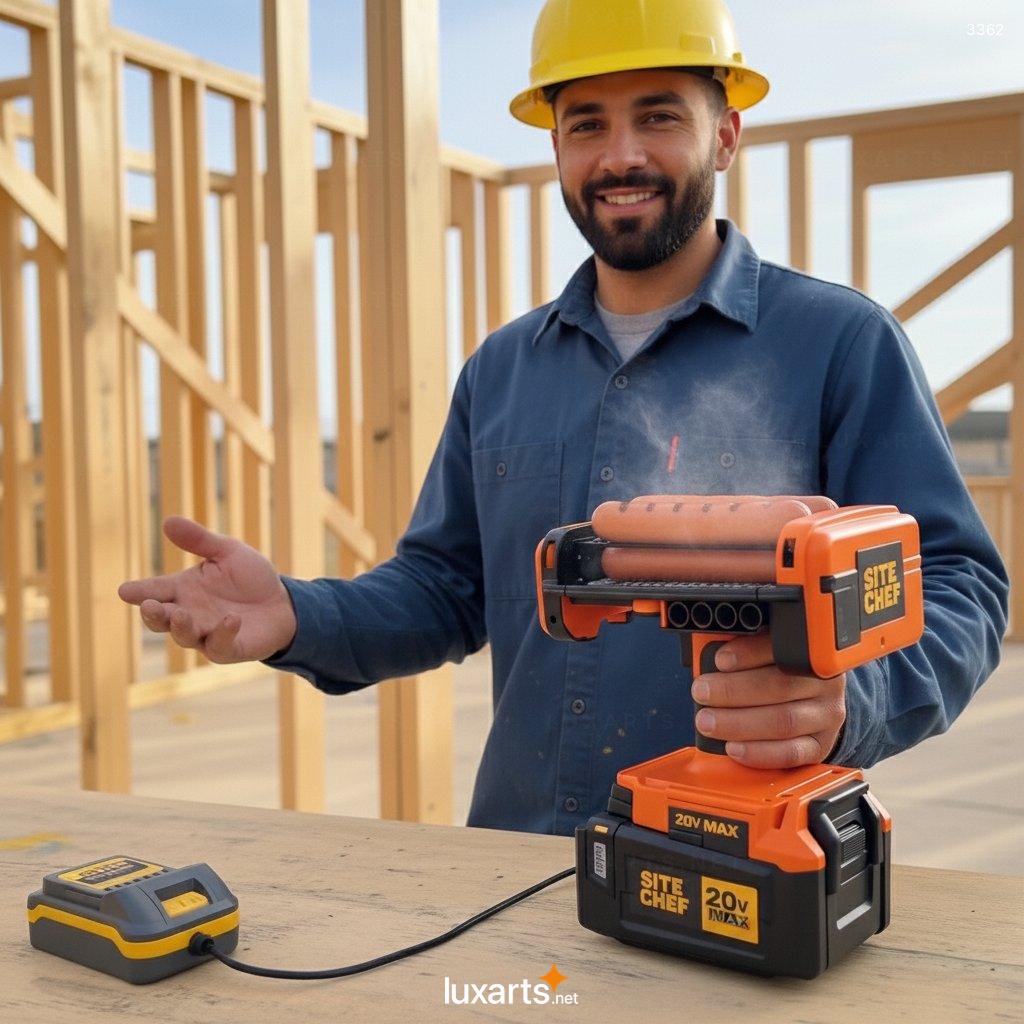 Power Tool Hot Dog Roller – When Construction Meets Cooking power tool hot dog roller 1