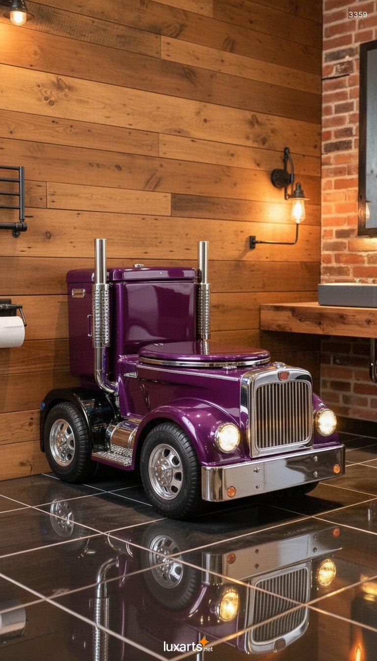 Semi Truck Toilet: A Bold and Thematic Bathroom Fixture for Truck Enthusiasts semi truck toilet 1