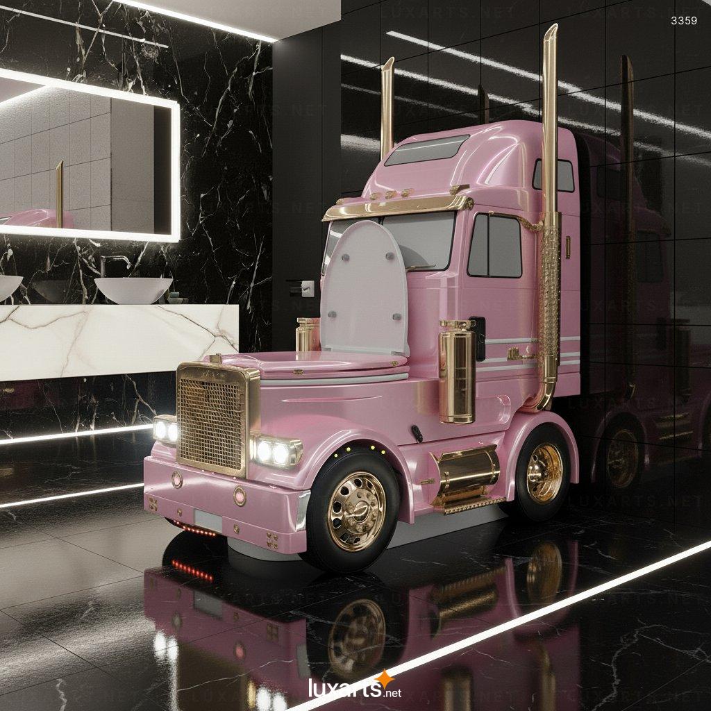 Semi Truck Toilet: A Bold and Thematic Bathroom Fixture for Truck Enthusiasts semi truck toilet 7