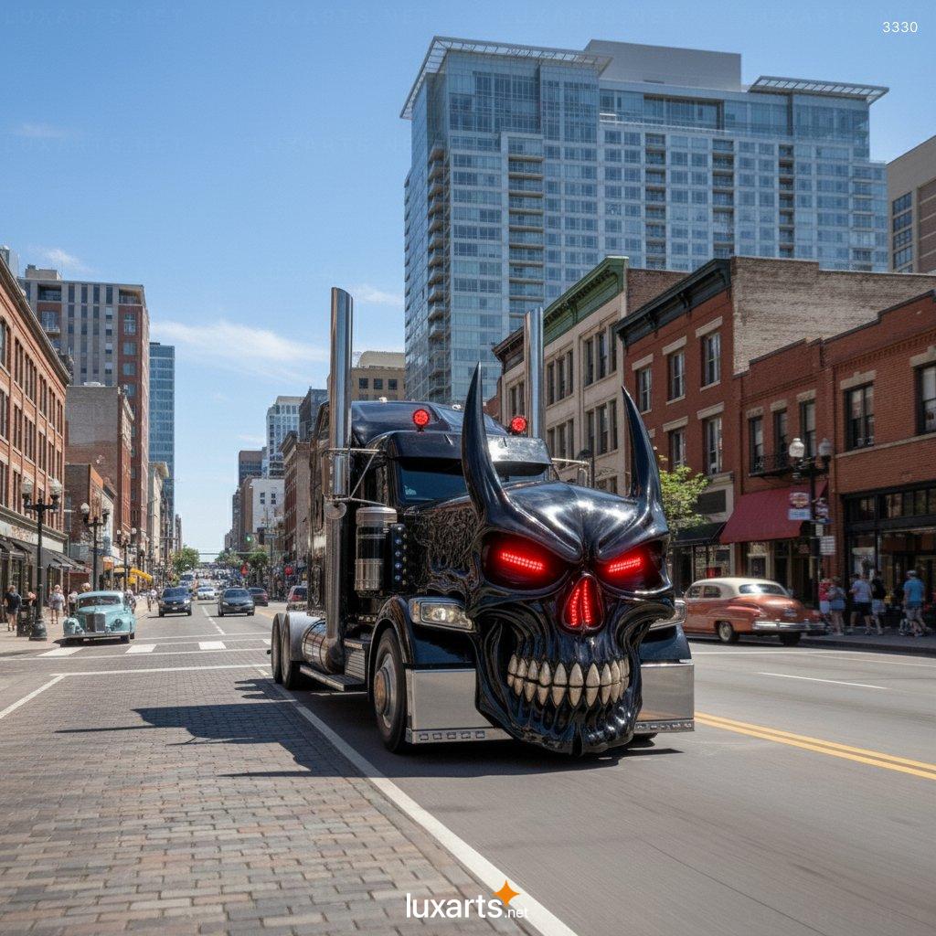 Skull Semi Truck – Heavy Metal-Inspired Custom Semi Design skull semi truck 1