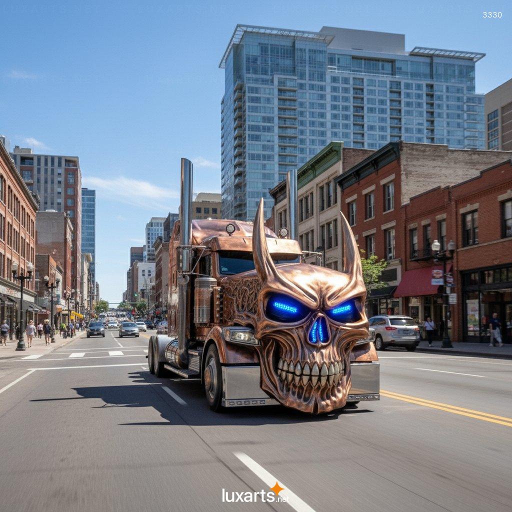 Skull Semi Truck – Heavy Metal-Inspired Custom Semi Design skull semi truck 7