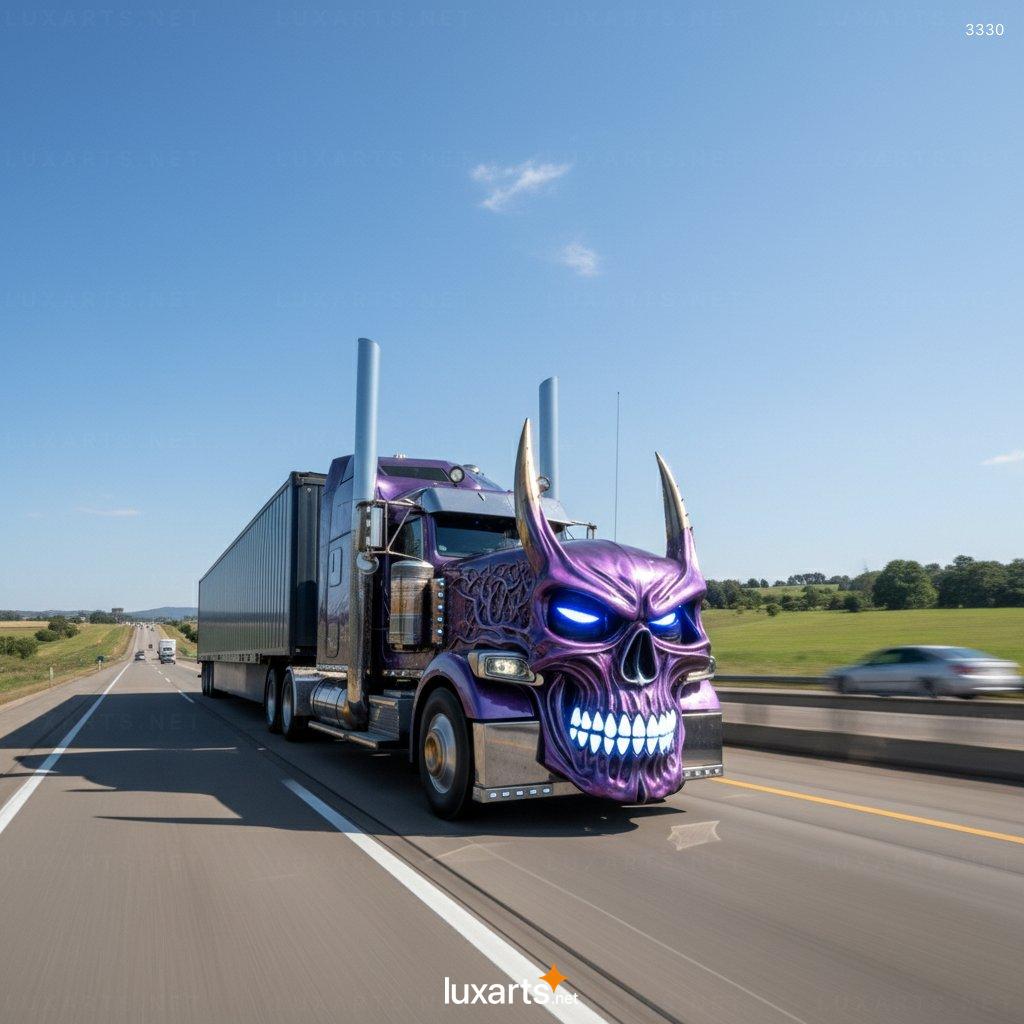 Skull Semi Truck – Heavy Metal-Inspired Custom Semi Design skull semi truck 8