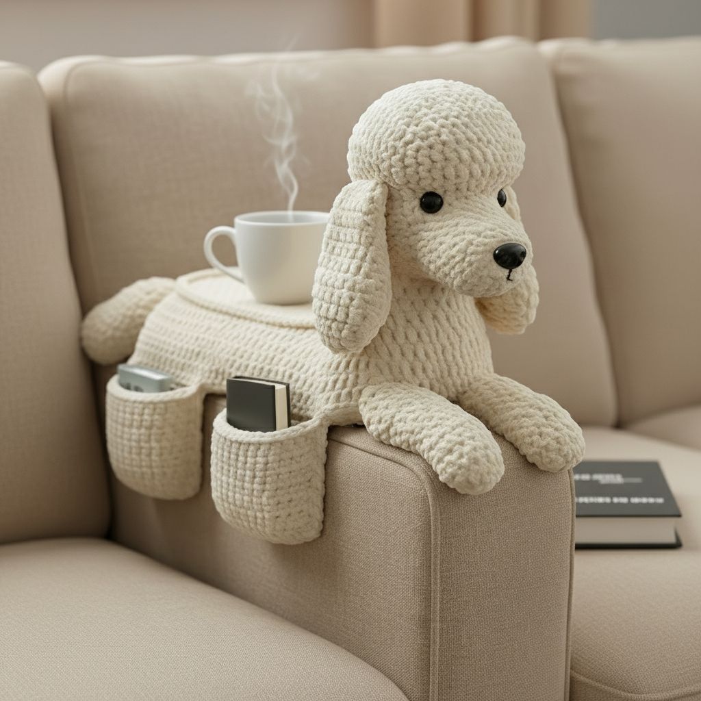 Crochet Dog Sofa Organizer: A Whimsical, Functional Accent for Pet-Loving Homes 3374
