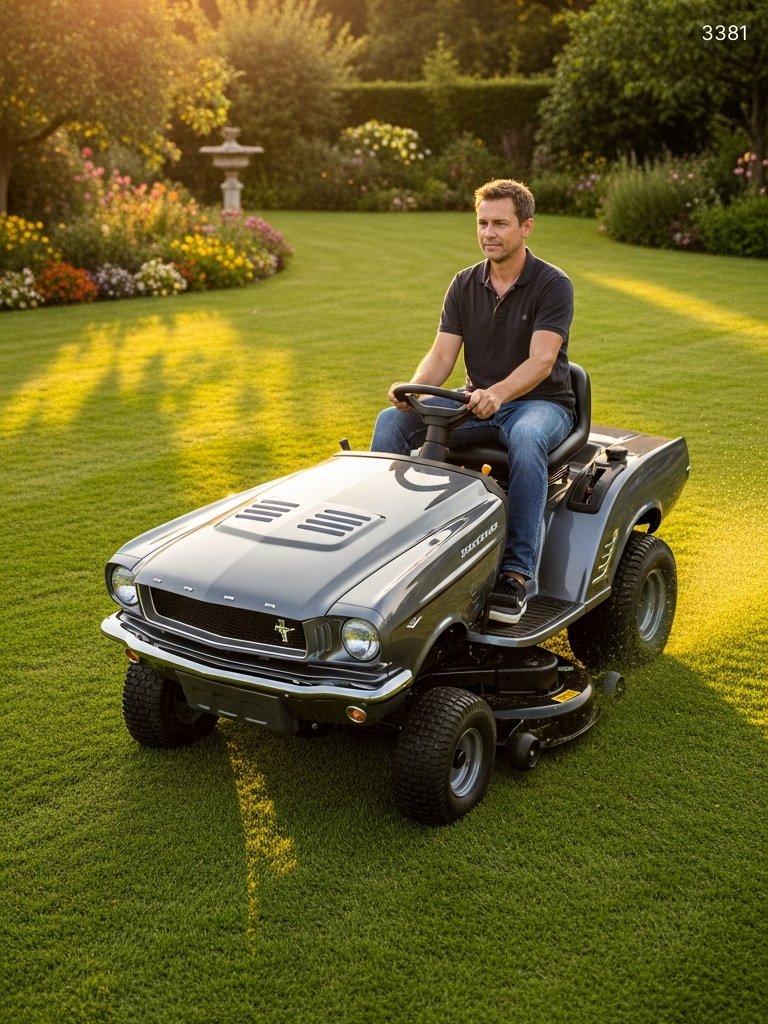 Mustang Riding Lawn Mower: Combining Ford’s Muscle Car Legacy with Lawn Mowing Power 3381 mustang riding lawn mower 1