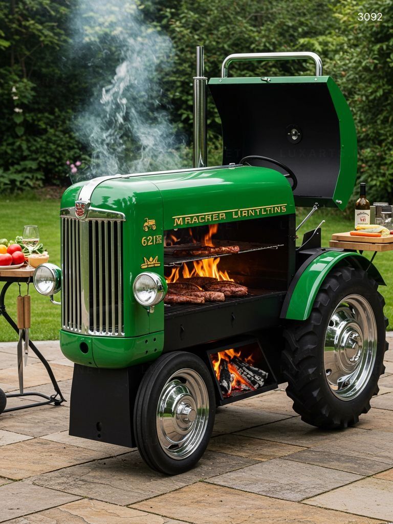 Tractor BBQ Grill: Turn Your Backyard into a Farmhouse Feast with This Eye-Catching Charcoal Grill tractor bbq grill