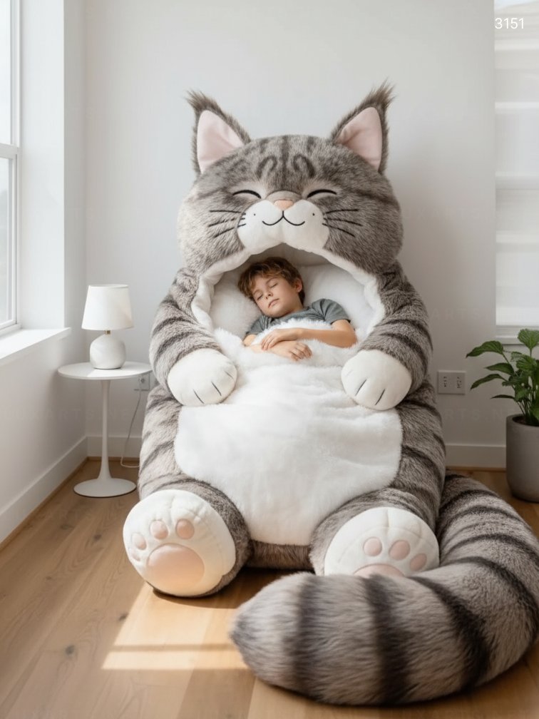 Cat-Shaped Sleeping Bags for Kids and Adults: Cozy, Playful & Whisker-Worthy Comfort 3151 cat sleeping bag 20251228 38