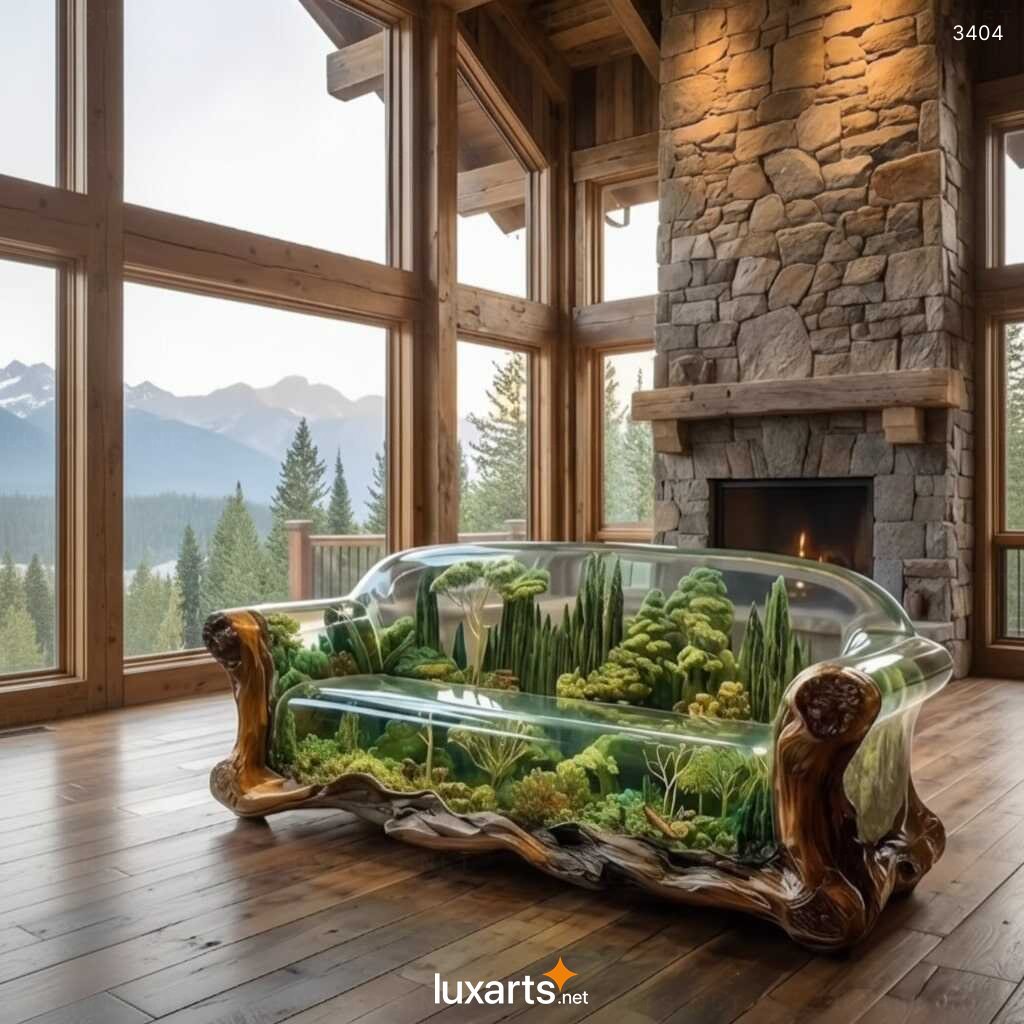 Epoxy Nature Scene Sofa: A Stunning Fusion of Organic Artistry and Modern Comfort 3404 epoxy nature scene sofa 7