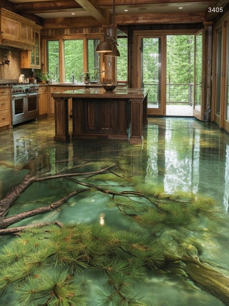 These Epoxy Tree Flooring Designs: Nature-Inspired Art for Stunning Interior Floors 3405 epoxy tree flooring 14