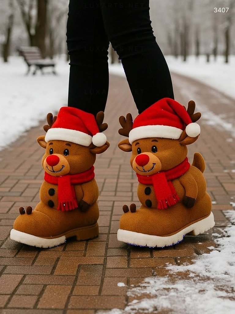 Christmas Themed Boots: Festive Footwear Designs, Styling Tips, and Holiday Inspiration 3407 christmas boots 7