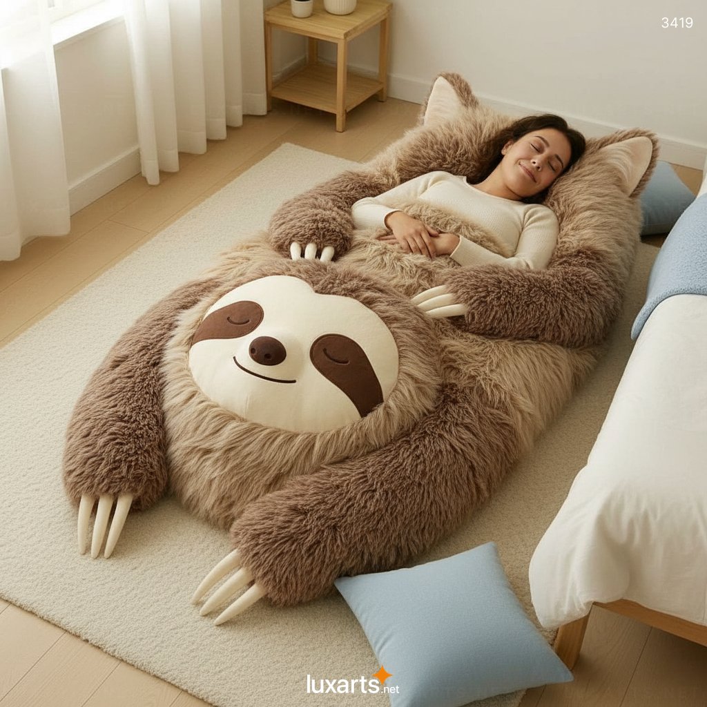 Sloth Shaped Sleeping Bag: Cozy, Creative, and Perfect for Nature-Loving Sleepers 6 Sloth Shaped Sleeping Bag: Cozy, Creative, and Perfect for Nature-Loving Sleepers 3419 sloth sleeping bag 17