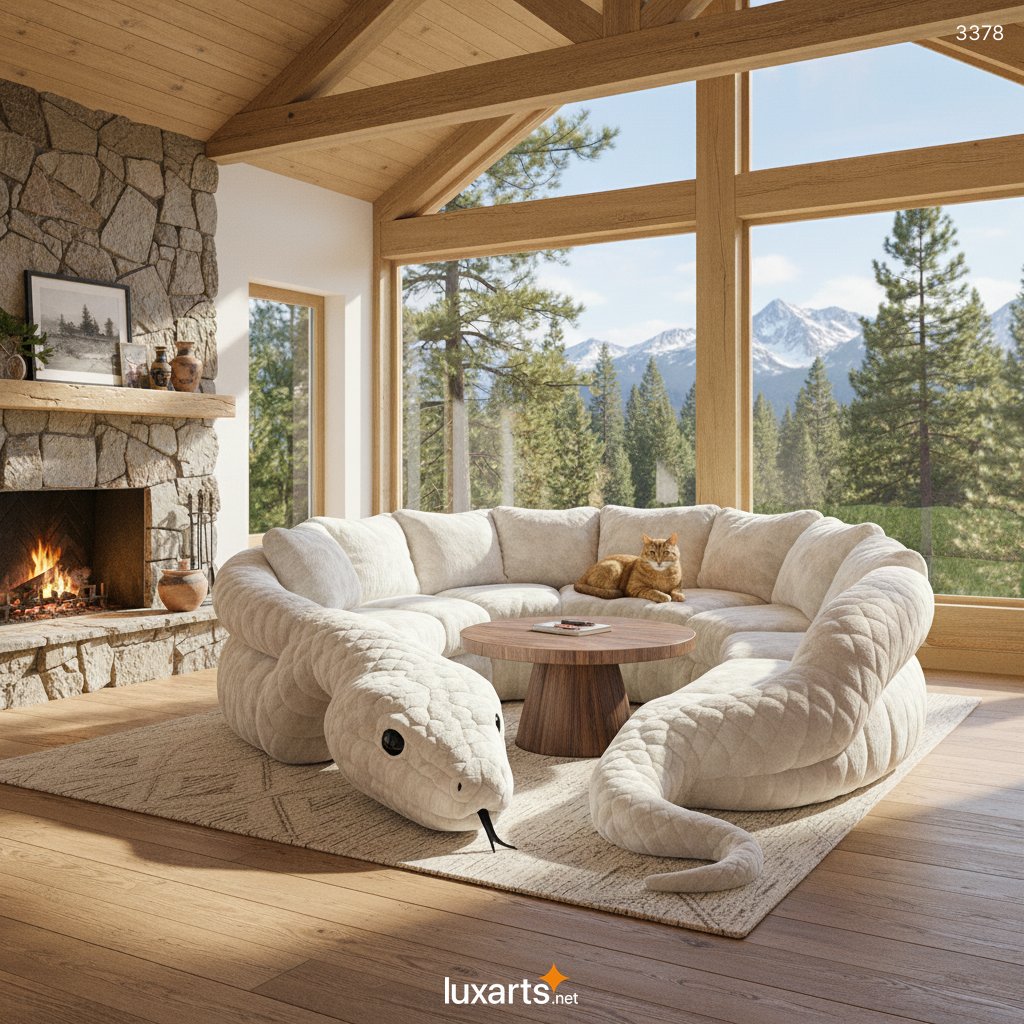 Snake Shaped Sofa: A Bold Fusion of Nature, Art, and Modern Furniture Design 3378 snake sofa 4