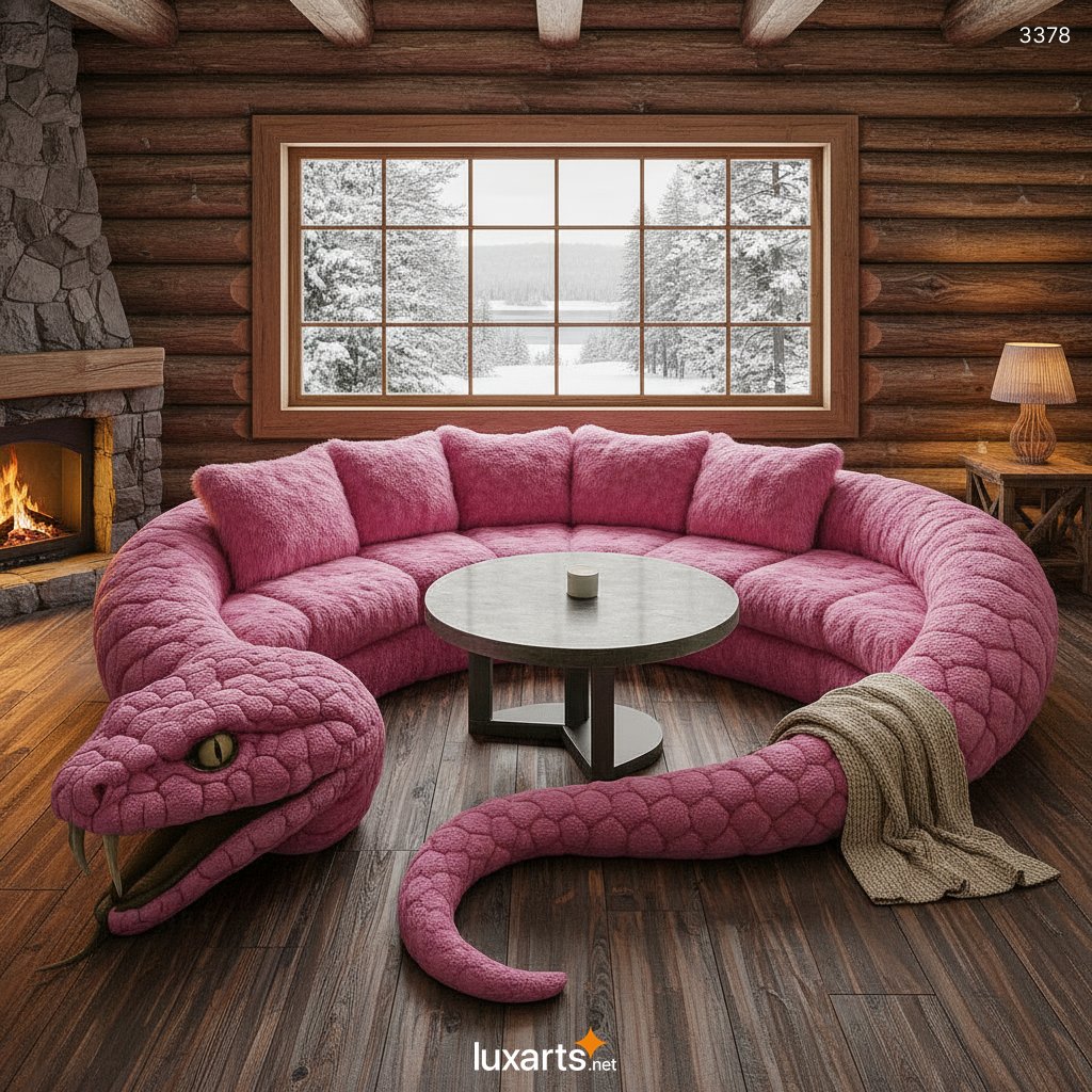 Snake Shaped Sofa: A Bold Fusion of Nature, Art, and Modern Furniture Design 3378 snake sofa 5