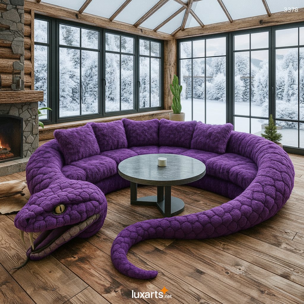Snake Shaped Sofa: A Bold Fusion of Nature, Art, and Modern Furniture Design 3378 snake sofa 6