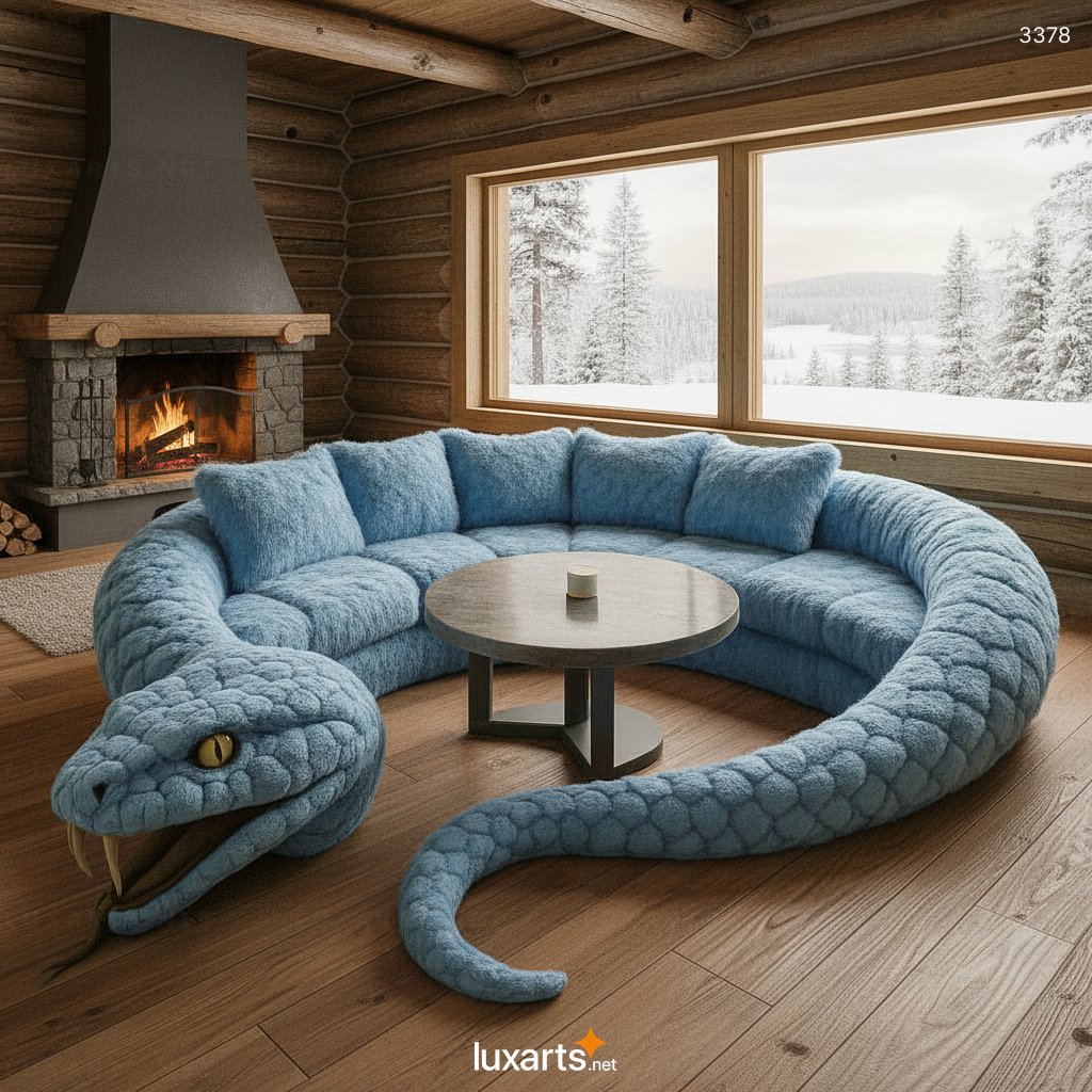 Snake Shaped Sofa: A Bold Fusion of Nature, Art, and Modern Furniture Design 3378 snake sofa 7