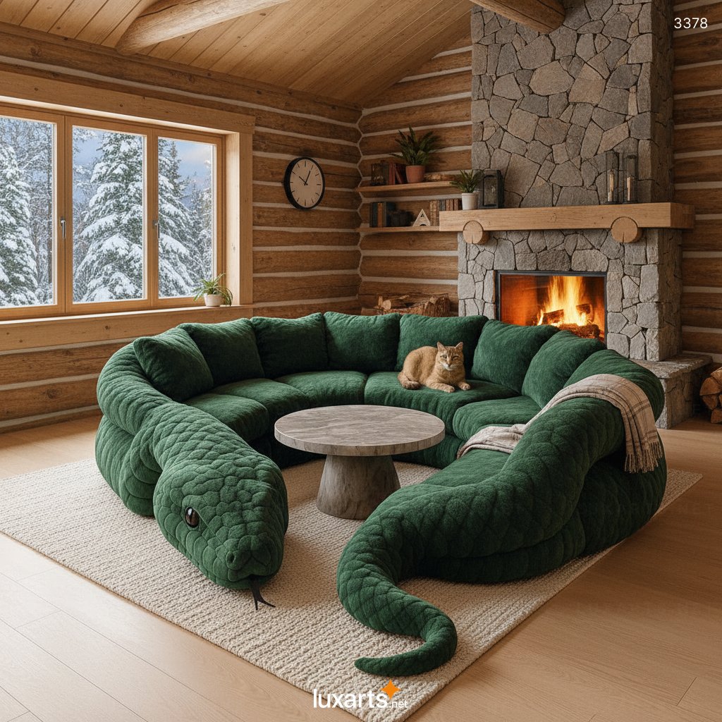 Snake Shaped Sofa: A Bold Fusion of Nature, Art, and Modern Furniture Design 3378 snake sofa 9