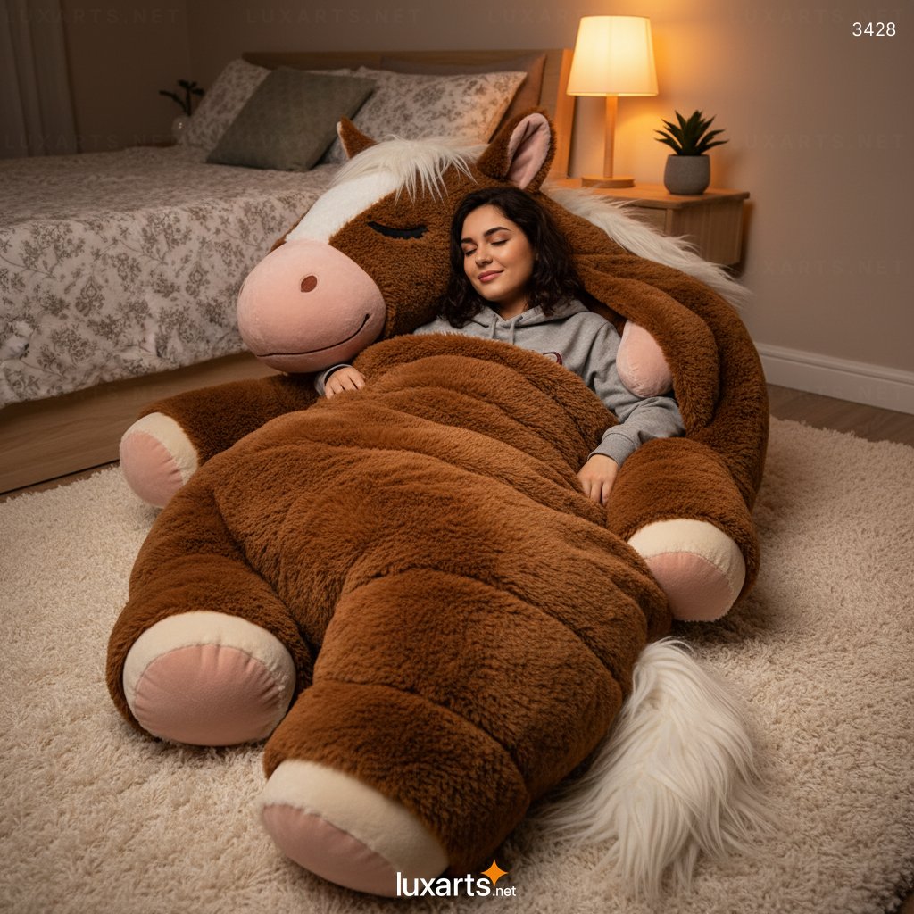 Horse Shaped Sleeping Bag – Comfortable & Unique Design for Adults & Kids 3428 horse sleeping bag 20260111 33