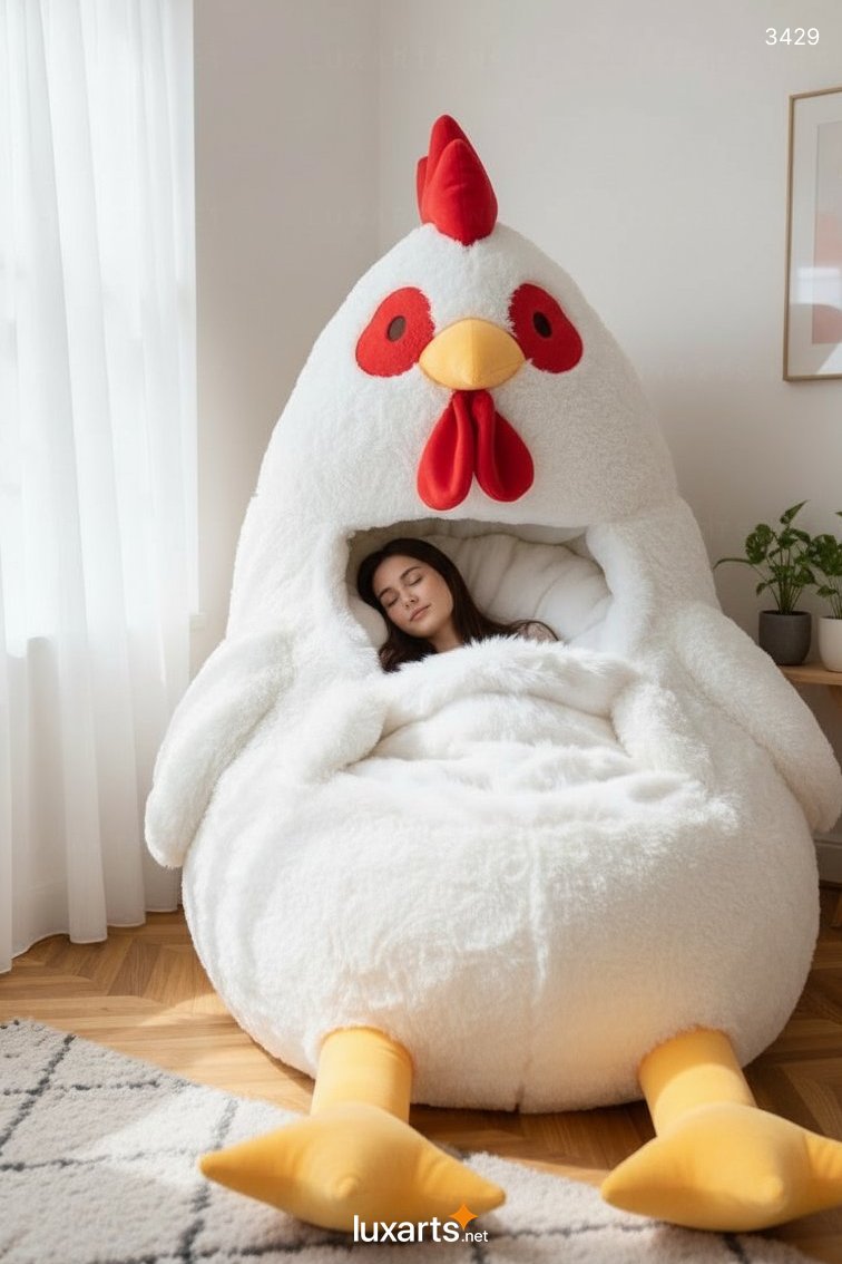 Rooster Shaped Sleeping Bag for Kids and Adults – Soft Comfort for Camping & Home Use 3429 rooster sleeping bag 1