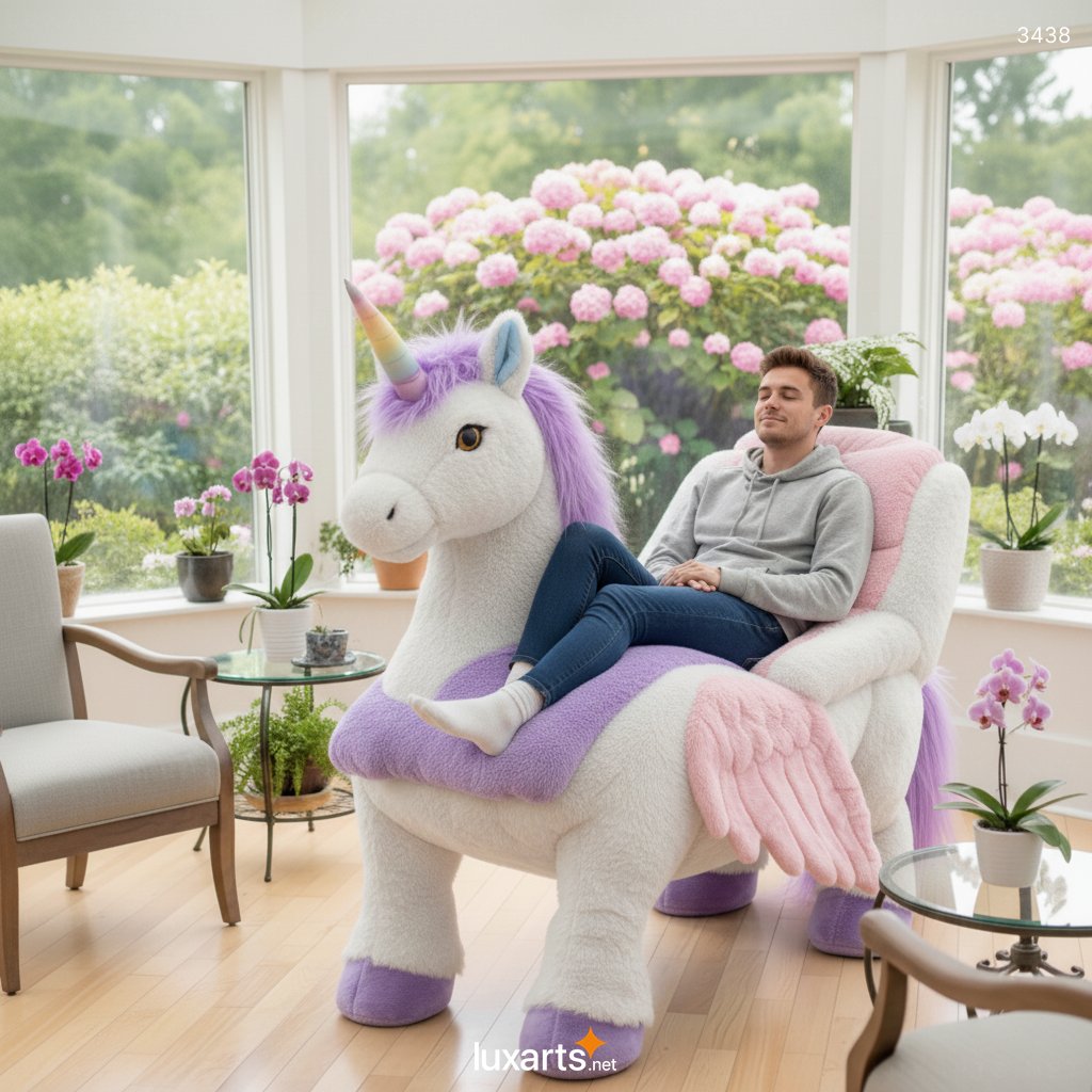 Walking Unicorn Recliner: A Whimsical, Mobile Seating Experience for Enchanted Interiors 3438 walking unicorn recliner 49