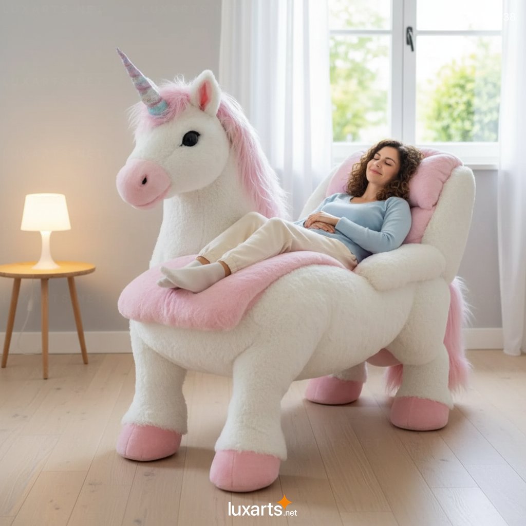 Walking Unicorn Recliner: A Whimsical, Mobile Seating Experience for Enchanted Interiors 3438 walking unicorn recliner 57