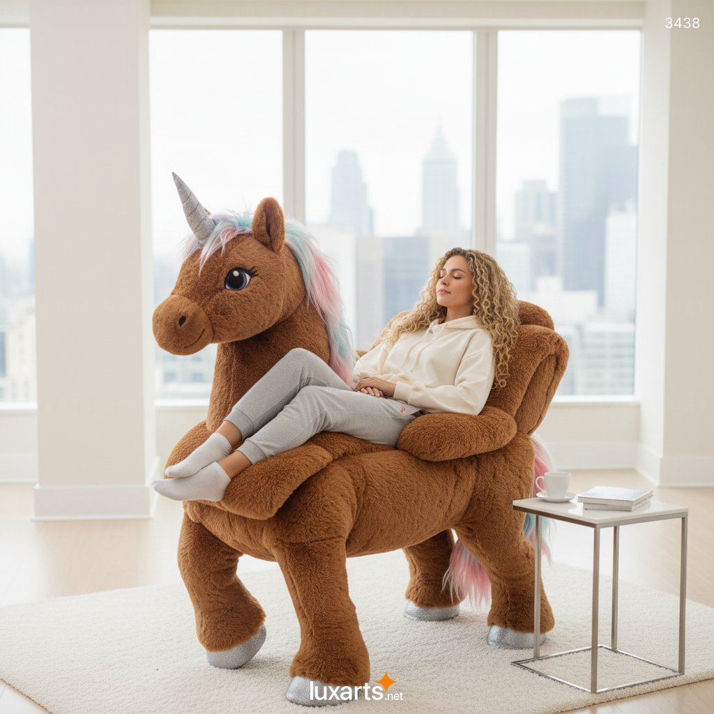 Walking Unicorn Recliner: A Whimsical, Mobile Seating Experience for Enchanted Interiors 3438 walking unicorn recliner 66