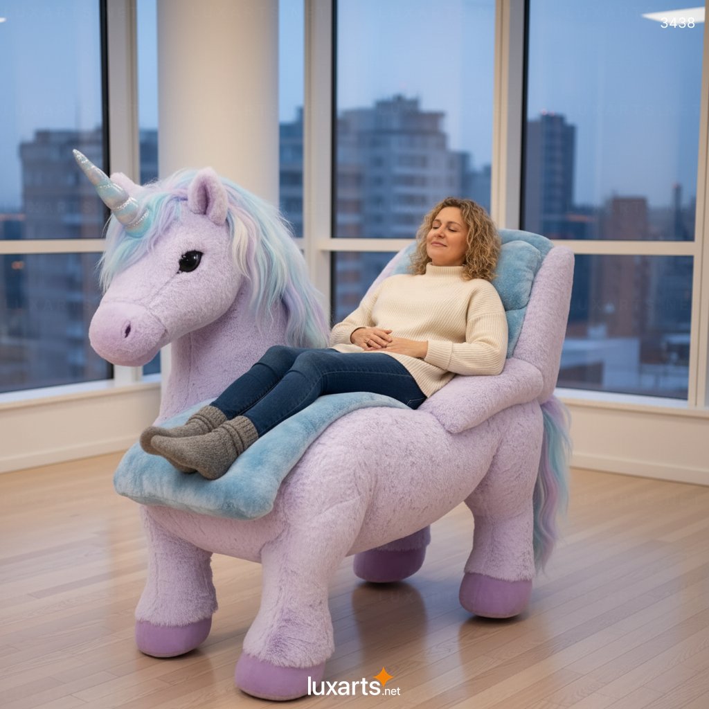 Walking Unicorn Recliner: A Whimsical, Mobile Seating Experience for Enchanted Interiors 3438 walking unicorn recliner 75