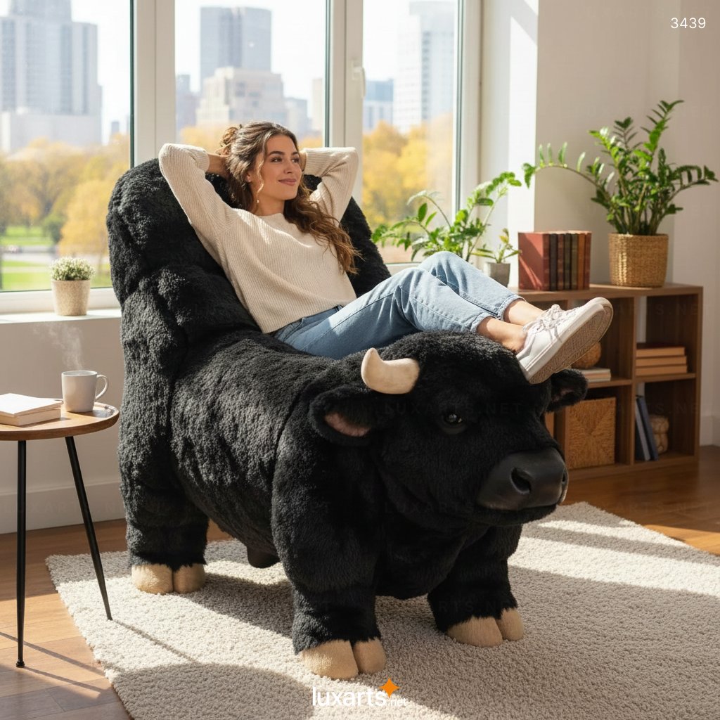Walking Cow Recliner: A Playful, Mobile Seating Design for Animal-Loving Interiors 3439 walking bull recliner 23