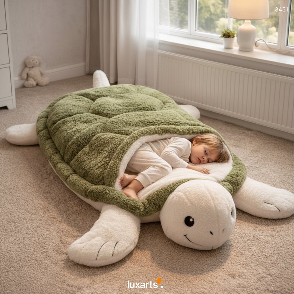 Animal Sleeping Bags – Whimsical Wildlife-Inspired Sleepwear for Indoor Coziness and Outdoor Adventures 3451 turtle sleeping bag 23 1