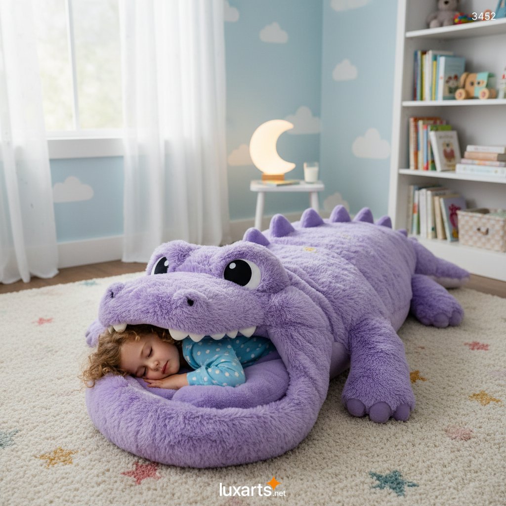 Crocodile Shaped Sleeping Bag – Cozy for Kids & Adults, Perfect for Home Naps & Camping Adventures 3452 crocodile sleeping bag 2