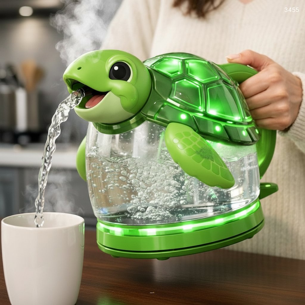 Sea Creature Electric Kettles – Adorable Dolphin, Whale & Shark-Themed Kettles for Ocean Lovers 3455 sea creature electric kettles 202601165 20