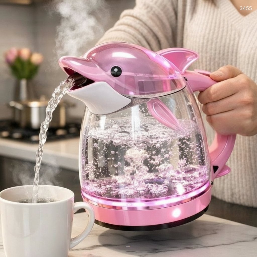 Sea Creature Electric Kettles – Adorable Dolphin, Whale & Shark-Themed Kettles for Ocean Lovers 3455 sea creature electric kettles 202601165 22