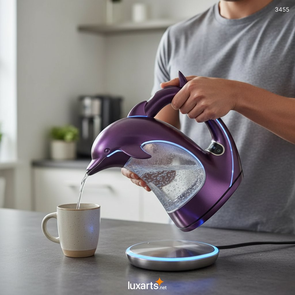 Sea Creature Electric Kettles – Adorable Dolphin, Whale & Shark-Themed Kettles for Ocean Lovers 3455 sea creature electric kettles 4