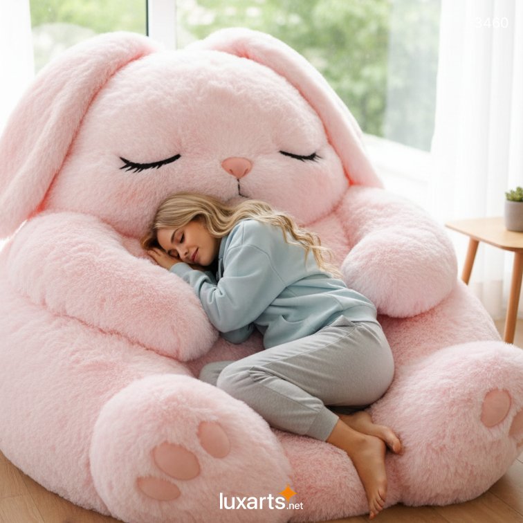 Fluffy Bunny Shaped Bean Bag – Soft & Cozy Seat for Kids, Adults & Home Decor 4 Fluffy Bunny Shaped Bean Bag – Soft & Cozy Seat for Kids, Adults & Home Decor 3460 fluffy bunny bean bag 16