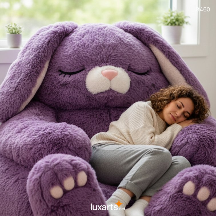 Fluffy Bunny Shaped Bean Bag – Soft & Cozy Seat for Kids, Adults & Home Decor 8 Fluffy Bunny Shaped Bean Bag – Soft & Cozy Seat for Kids, Adults & Home Decor 3460 fluffy bunny bean bag 6